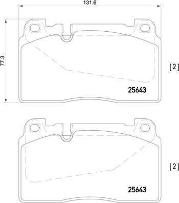 Brembo P 85 123 - Комплект спирачно феродо, дискови спирачки vvparts.bg