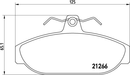 Brembo P 86 005 - Комплект спирачно феродо, дискови спирачки vvparts.bg