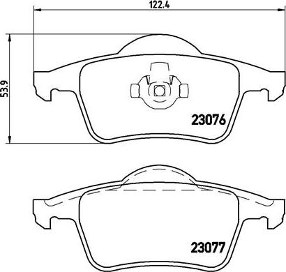 Brembo P 86 014 - Комплект спирачно феродо, дискови спирачки vvparts.bg