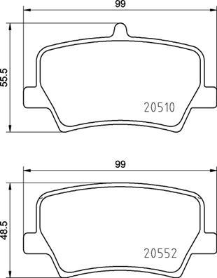 Brembo P 86 032 - Комплект спирачно феродо, дискови спирачки vvparts.bg