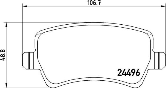 Brembo P 86 021 - Комплект спирачно феродо, дискови спирачки vvparts.bg