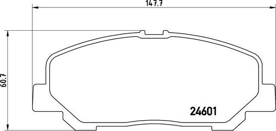 Brembo P 83 099 - Комплект спирачно феродо, дискови спирачки vvparts.bg