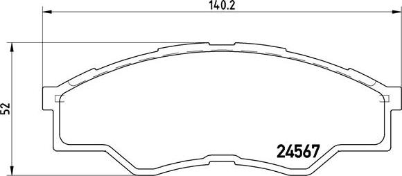 Brembo P 83 096 - Комплект спирачно феродо, дискови спирачки vvparts.bg