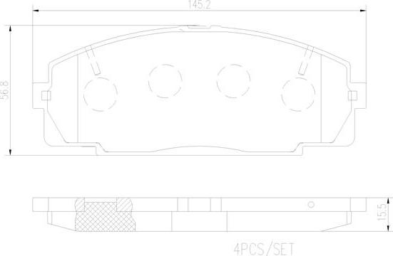 Brembo P83092N - Комплект спирачно феродо, дискови спирачки vvparts.bg