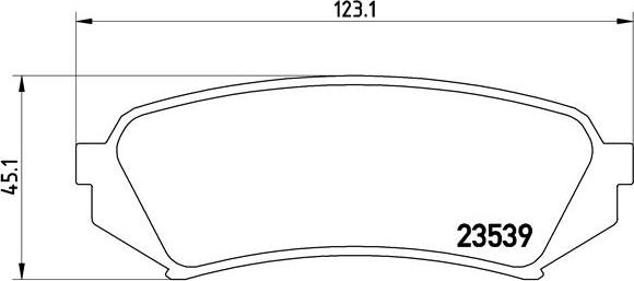 Brembo P 83 049 - Комплект спирачно феродо, дискови спирачки vvparts.bg