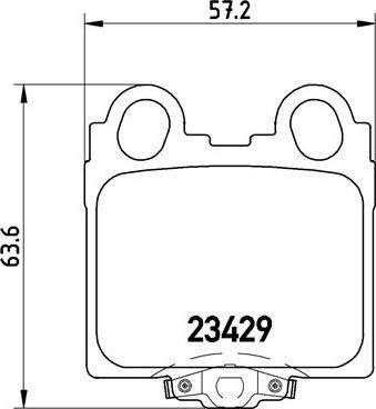 Brembo P 83 045 - Комплект спирачно феродо, дискови спирачки vvparts.bg