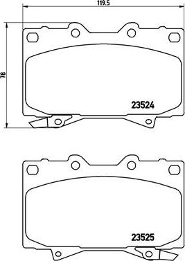 Brembo P 83 048 - Комплект спирачно феродо, дискови спирачки vvparts.bg