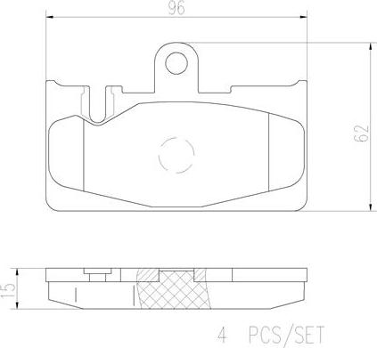 Brembo P83059N - Комплект спирачно феродо, дискови спирачки vvparts.bg