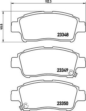 Brembo P 83 050 - Комплект спирачно феродо, дискови спирачки vvparts.bg