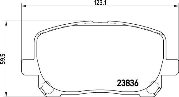 Brembo P 83 061 - Комплект спирачно феродо, дискови спирачки vvparts.bg