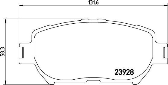 Brembo P 83 062 - Комплект спирачно феродо, дискови спирачки vvparts.bg