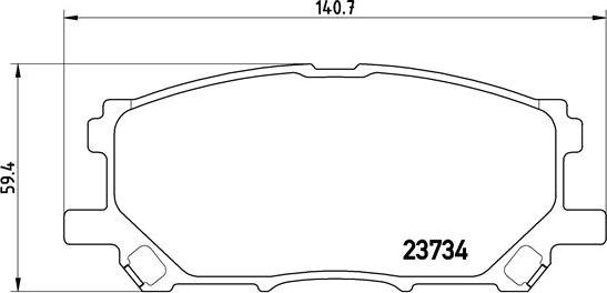 Brembo P 83 067 - Комплект спирачно феродо, дискови спирачки vvparts.bg