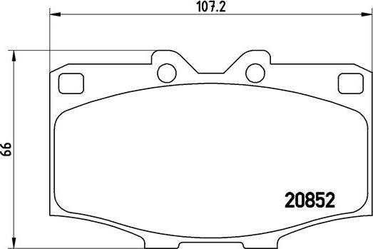 Brembo P 83 006 - Комплект спирачно феродо, дискови спирачки vvparts.bg