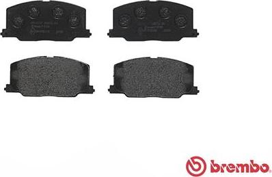 Brembo P 83 016 - Комплект спирачно феродо, дискови спирачки vvparts.bg