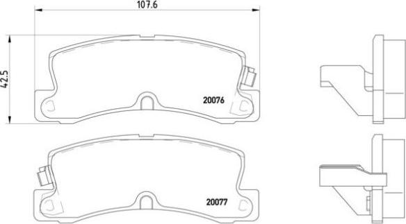 Brembo P 83 017 - Комплект спирачно феродо, дискови спирачки vvparts.bg