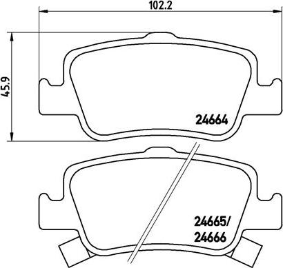 Brembo P 83 080X - Комплект спирачно феродо, дискови спирачки vvparts.bg