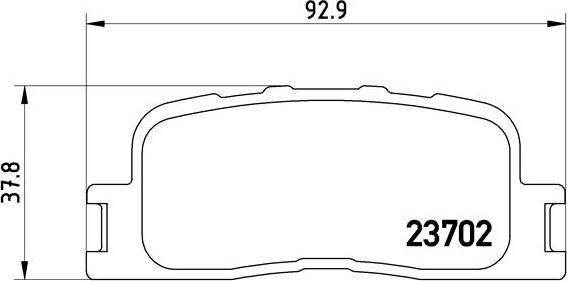 Brembo P 83 088 - Комплект спирачно феродо, дискови спирачки vvparts.bg