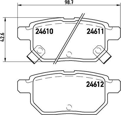 Brembo P 83 083 - Комплект спирачно феродо, дискови спирачки vvparts.bg