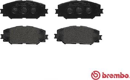 Brembo P 83 082 - Комплект спирачно феродо, дискови спирачки vvparts.bg