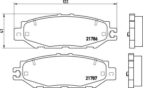 Brembo P 83 036 - Комплект спирачно феродо, дискови спирачки vvparts.bg