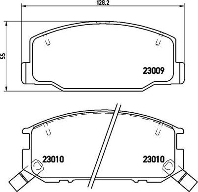 Brembo P 83 031 - Комплект спирачно феродо, дискови спирачки vvparts.bg