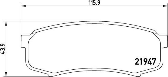 Brembo P 83 024 - Комплект спирачно феродо, дискови спирачки vvparts.bg