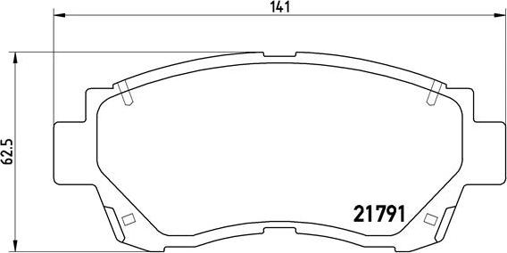 Brembo P 83 027 - Комплект спирачно феродо, дискови спирачки vvparts.bg