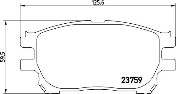 Brembo P 83 070 - Комплект спирачно феродо, дискови спирачки vvparts.bg