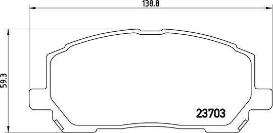 Brembo P 83 078 - Комплект спирачно феродо, дискови спирачки vvparts.bg