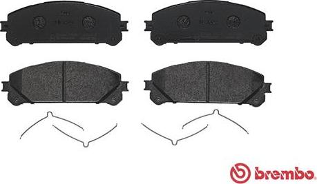 Brembo P 83 145 - Комплект спирачно феродо, дискови спирачки vvparts.bg