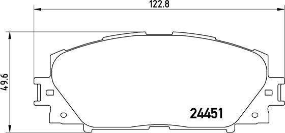 Brembo P 83 141 - Комплект спирачно феродо, дискови спирачки vvparts.bg