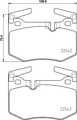 Brembo P 83 164 - Комплект спирачно феродо, дискови спирачки vvparts.bg