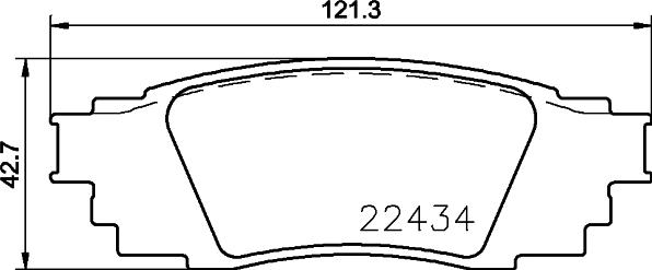 ACDelco 19377455 - Комплект спирачно феродо, дискови спирачки vvparts.bg