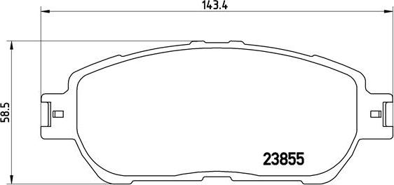 Brembo P 83 105 - Комплект спирачно феродо, дискови спирачки vvparts.bg