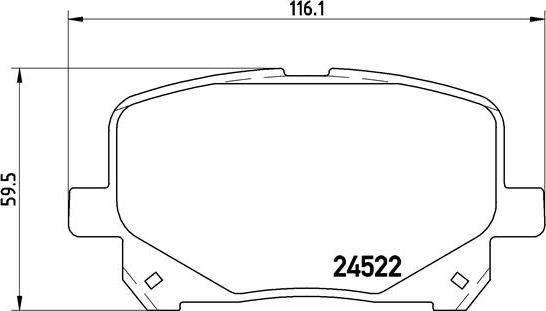 Brembo P 83 100 - Комплект спирачно феродо, дискови спирачки vvparts.bg