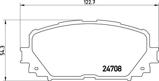 Brembo P 83 101 - Комплект спирачно феродо, дискови спирачки vvparts.bg