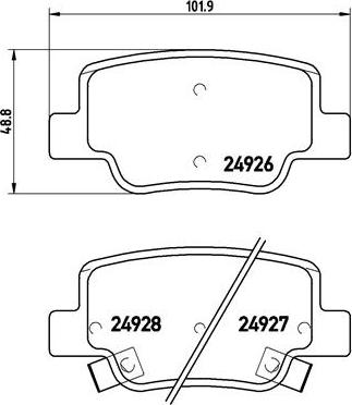 Brembo P 83 114 - Комплект спирачно феродо, дискови спирачки vvparts.bg