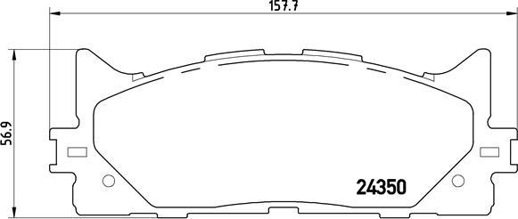 Brembo P 83 117 - Комплект спирачно феродо, дискови спирачки vvparts.bg