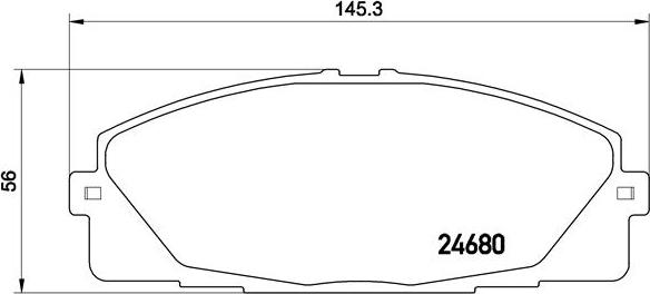 Brembo P 83 139 - Комплект спирачно феродо, дискови спирачки vvparts.bg