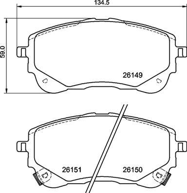 Brembo P 83 177 - Комплект спирачно феродо, дискови спирачки vvparts.bg