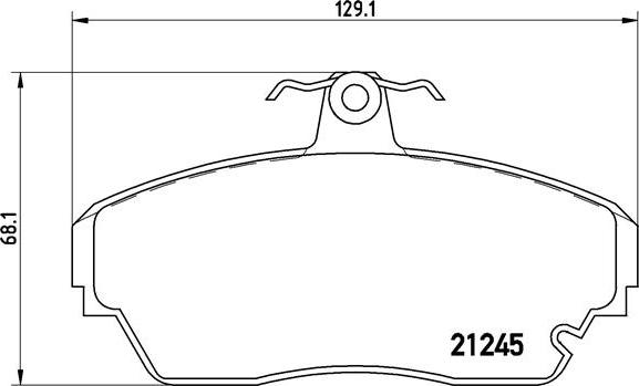 Brembo P 82 001 - Комплект спирачно феродо, дискови спирачки vvparts.bg