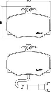 Brembo P 36 009 - Комплект спирачно феродо, дискови спирачки vvparts.bg