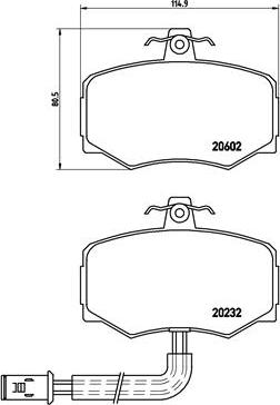 Brembo P 36 005 - Комплект спирачно феродо, дискови спирачки vvparts.bg