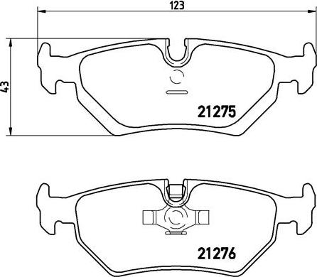 Brembo P 36 008 - Комплект спирачно феродо, дискови спирачки vvparts.bg