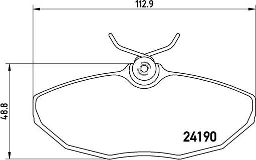 Brembo P 36 015 - Комплект спирачно феродо, дискови спирачки vvparts.bg