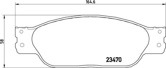 Brembo P 36 016 - Комплект спирачно феродо, дискови спирачки vvparts.bg