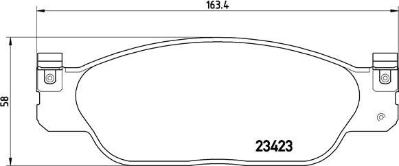 Brembo P 36 012 - Комплект спирачно феродо, дискови спирачки vvparts.bg