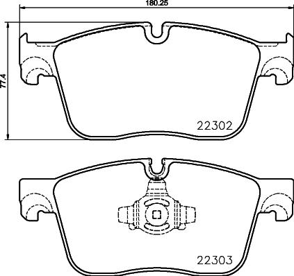 Brembo P 36 031 - Комплект спирачно феродо, дискови спирачки vvparts.bg