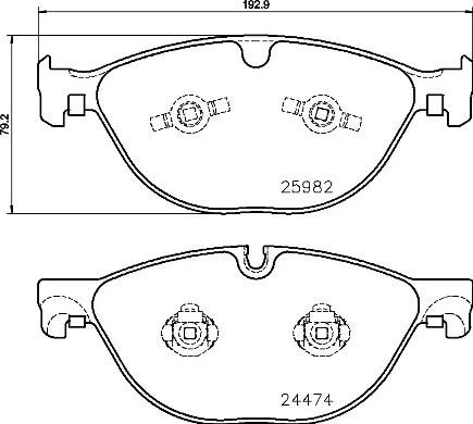 Brembo P 36 029 - Комплект спирачно феродо, дискови спирачки vvparts.bg