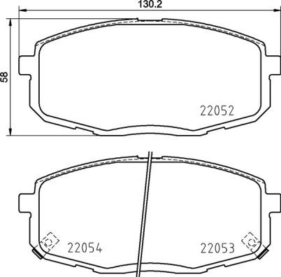 Brembo P 30 099 - Комплект спирачно феродо, дискови спирачки vvparts.bg